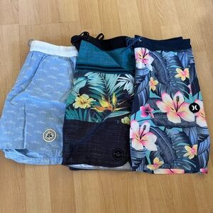 🌊Barley Worn 3-Pack Men’s Board Shorts🌴
